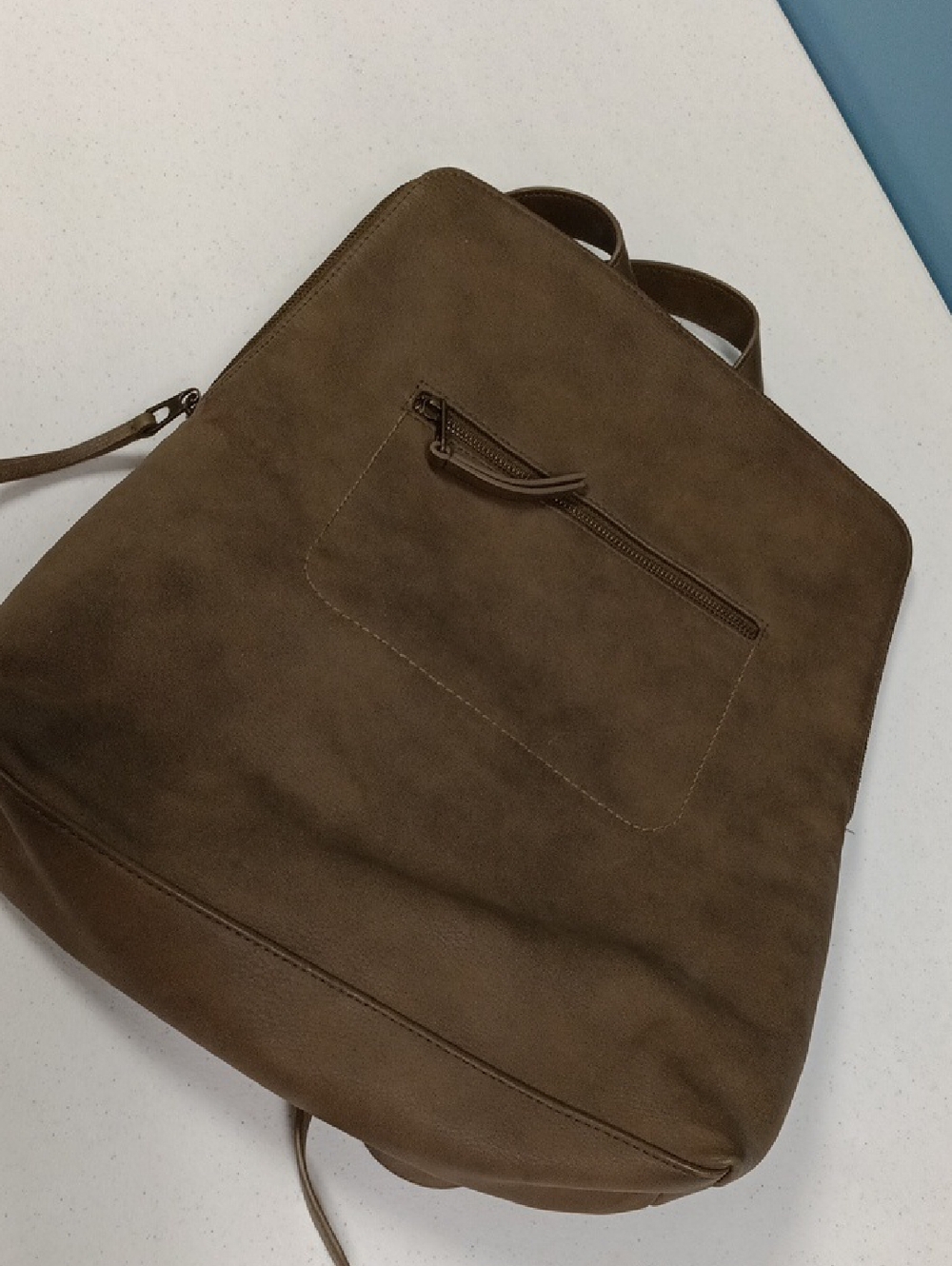 Universal Thread Olive Suede-Style Backpack - Classic Casual Carry